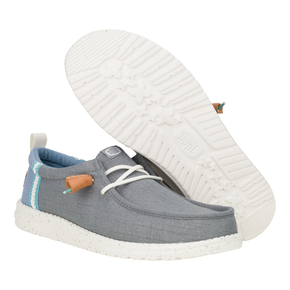 Men's Wally Summer Linen Monument Grey/Faded Denim