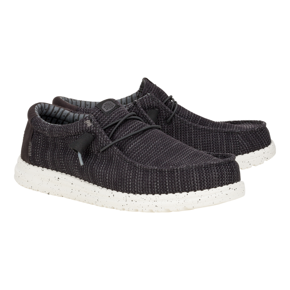 Men's Wally Stretch Mesh  Black White