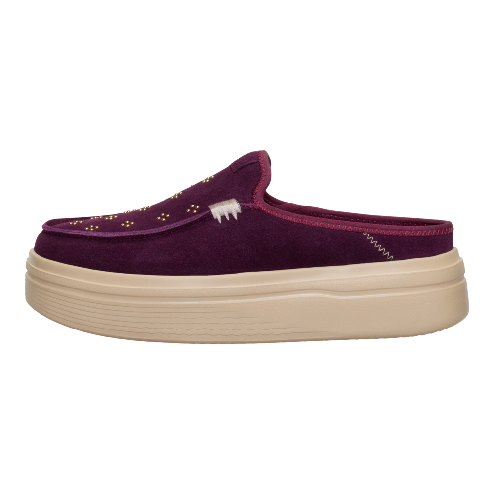 Women's Austin Lift Suede Stud Fig Purple