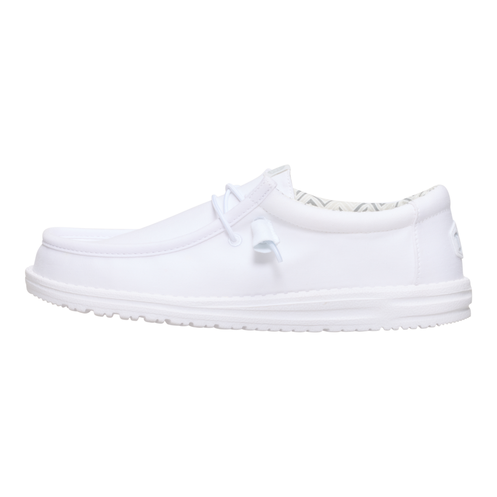 Men's Wally Stretch Canvas White/White