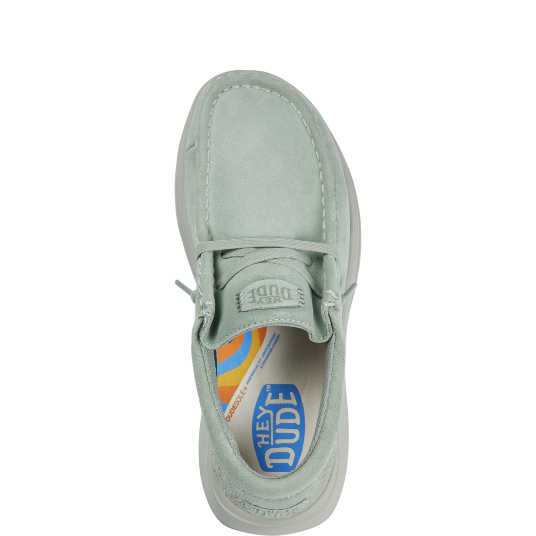 Mens Wally Comf Suede Sea Foam