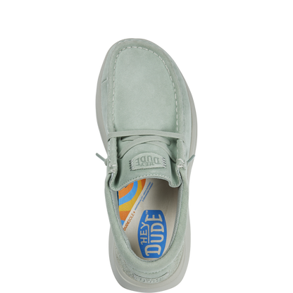 Mens Wally Comf Suede Sea Foam