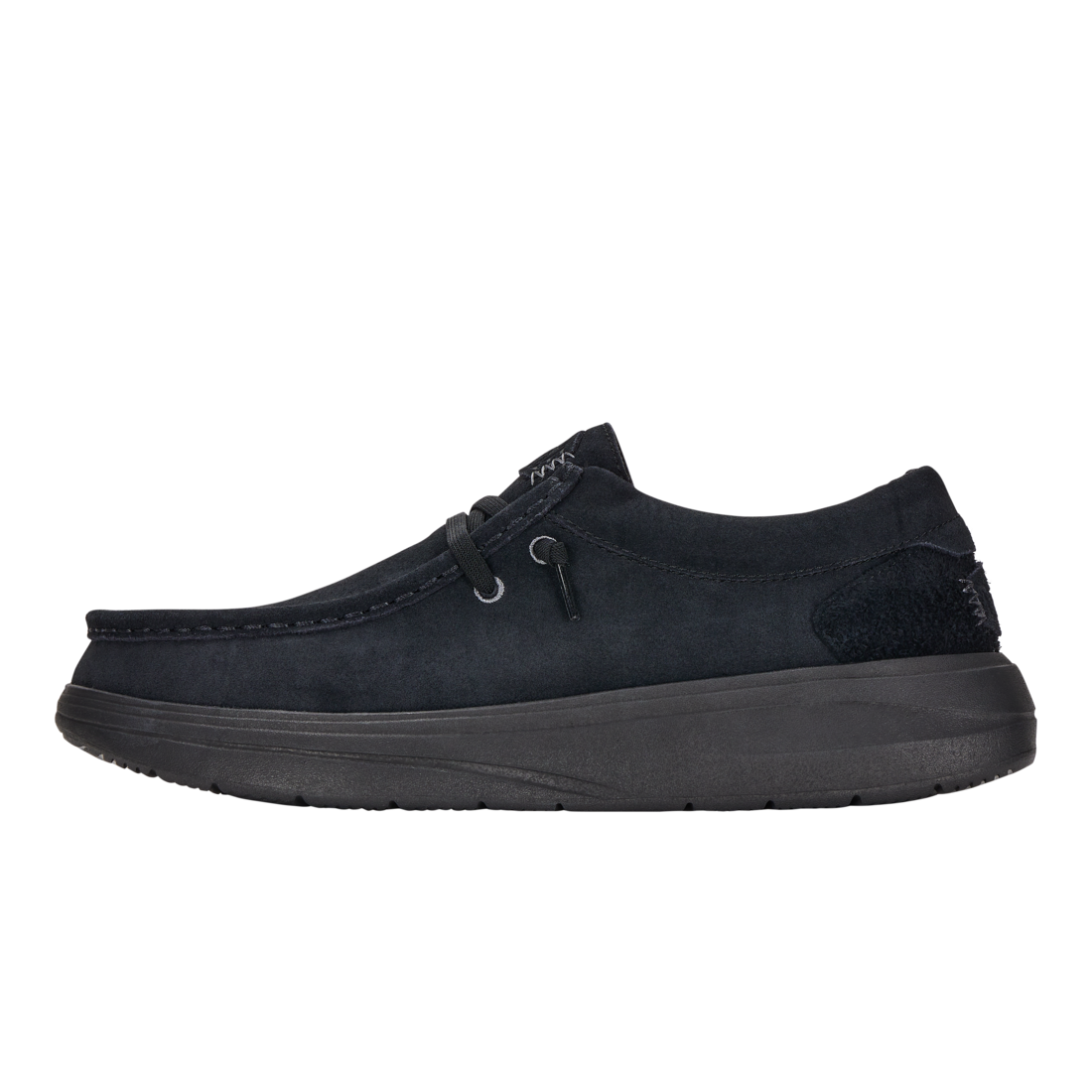 Mens Wally Comf Suede Black