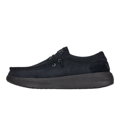 Mens Wally Comf Suede Black