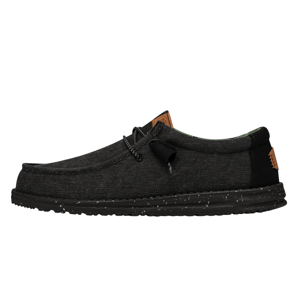 Men's Wally Washed Canvas Black/Black