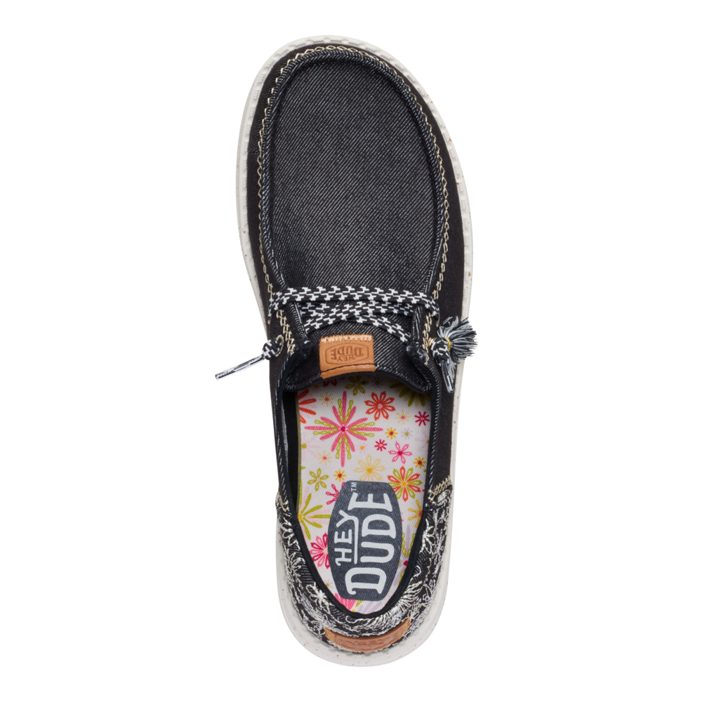 Women's Wendy Funk Embroidered Black