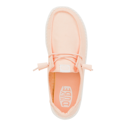 Womens Wendy Stretch Canvas  Peach