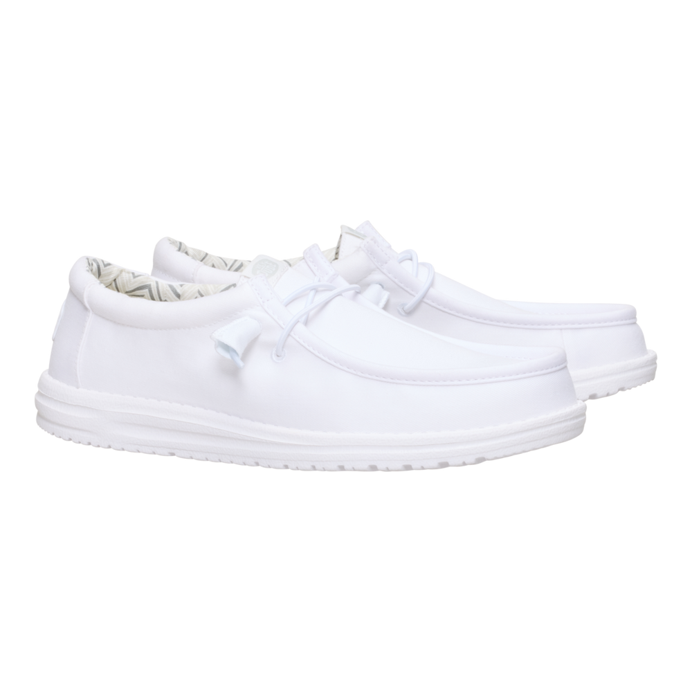 Men's Wally Stretch Canvas White/White