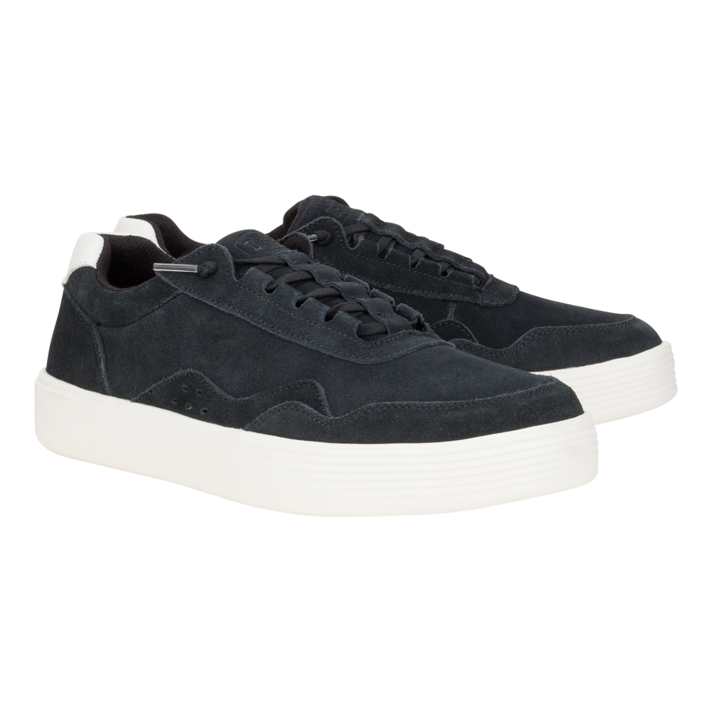 Men's Hudson M Suede Vintage  Black White