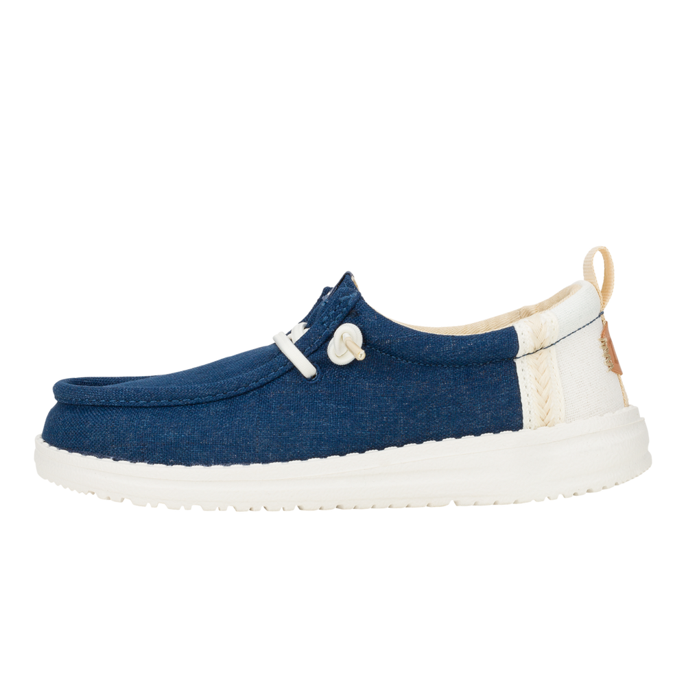 Boys Wally Y Summer Linen Sargasso Blue/White