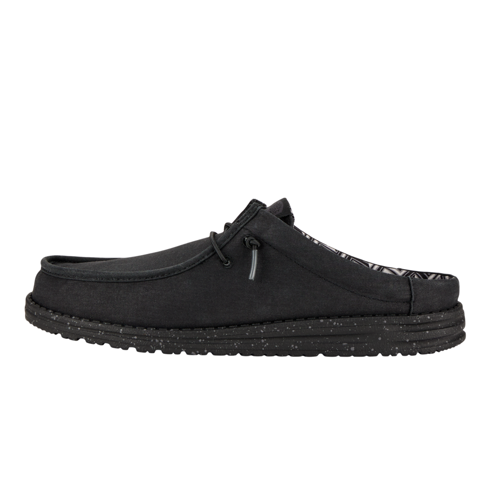 Men's Wally Slip Stretch Canvas Black/Black