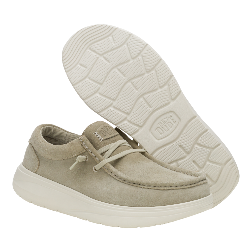 Men's Wally Comf Suede Stone Grey/Silver Birch