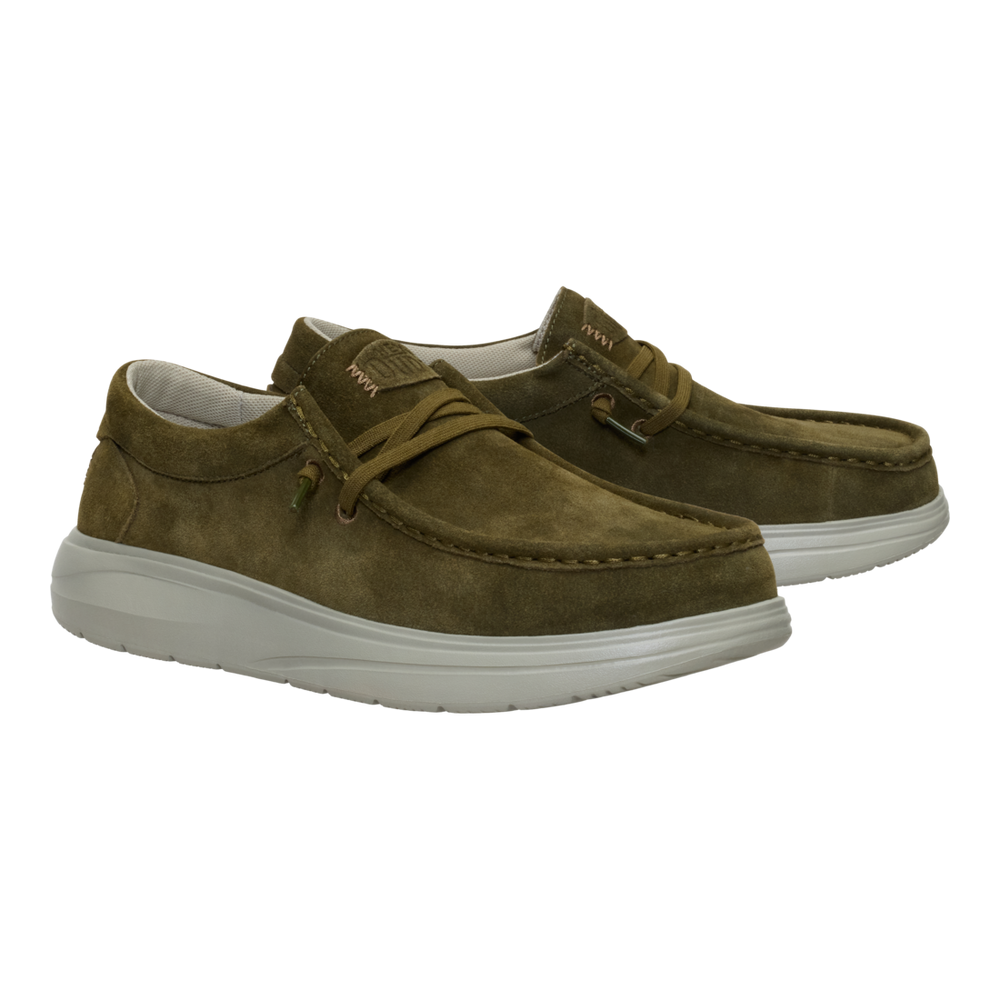 Men's Wally COMF Suede Dark Olive/Stone Grey