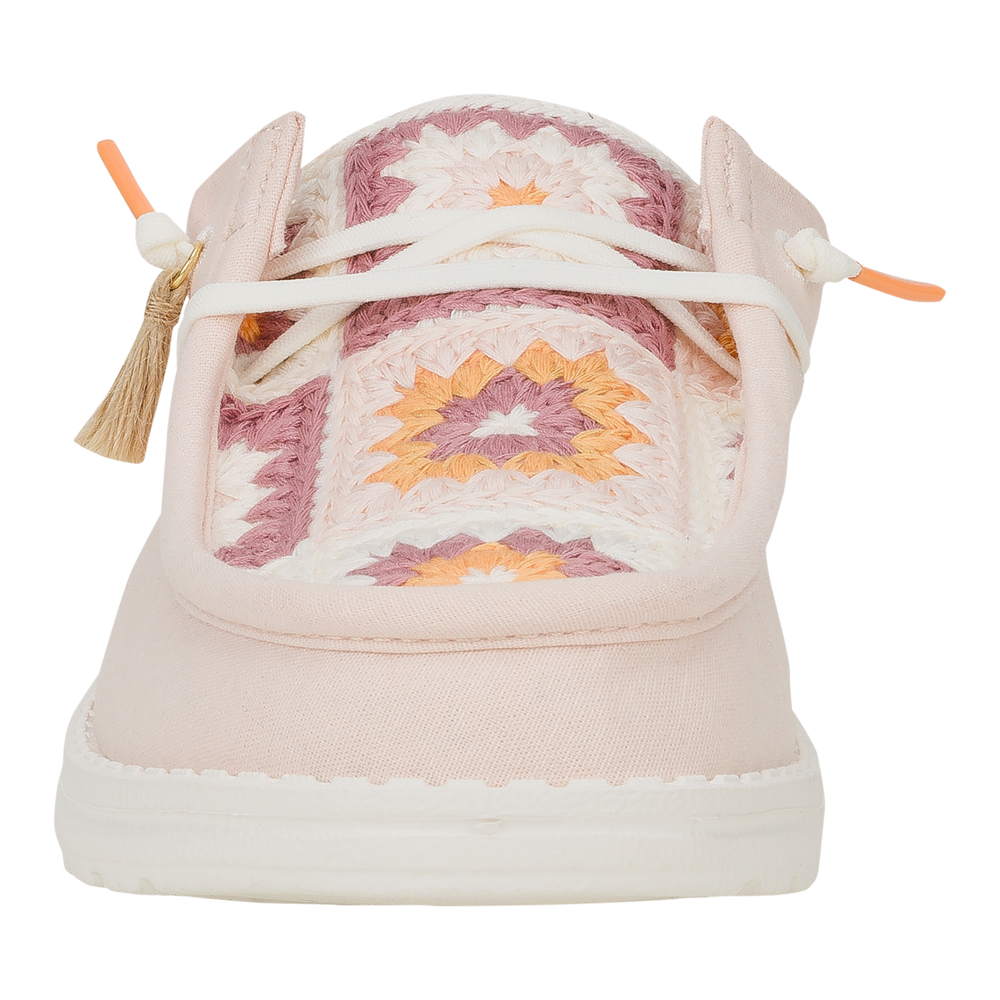 Women's Wendy Slip Cottage Crochet Pale Pink/Multi