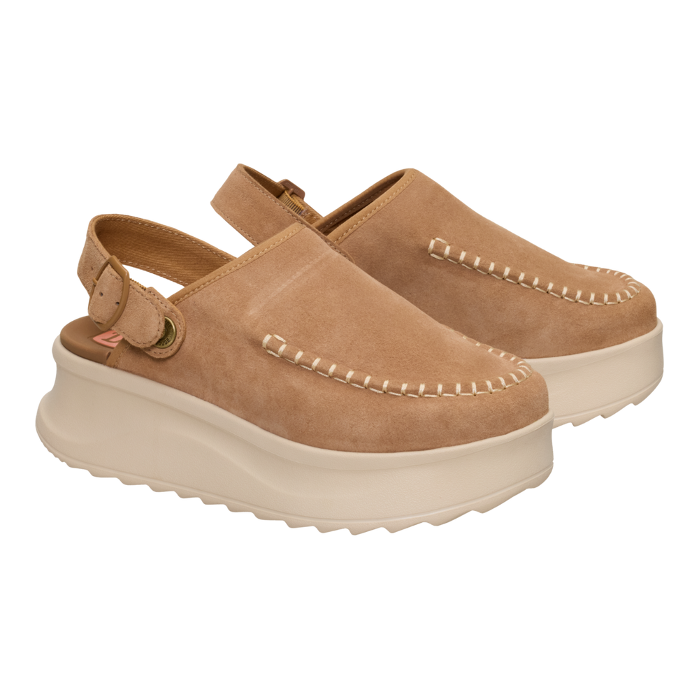 Women's Delray Clog Suede Tan