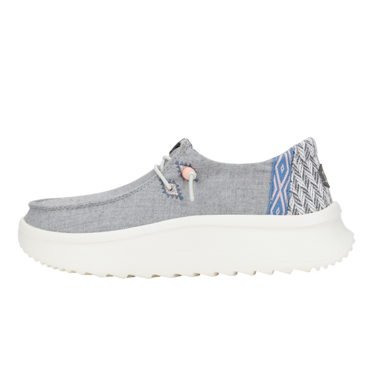 Womens Wendy Peak Chambray Woven Grey