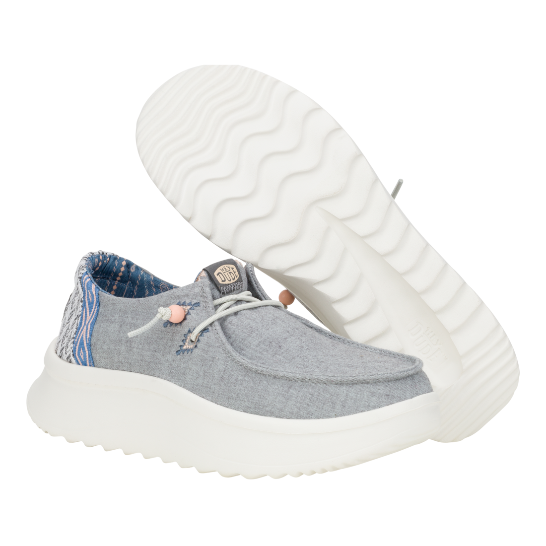 Womens Wendy Peak Chambray Woven Grey