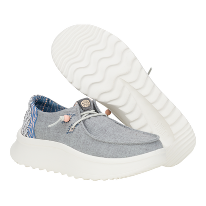 Womens Wendy Peak Chambray Woven Grey