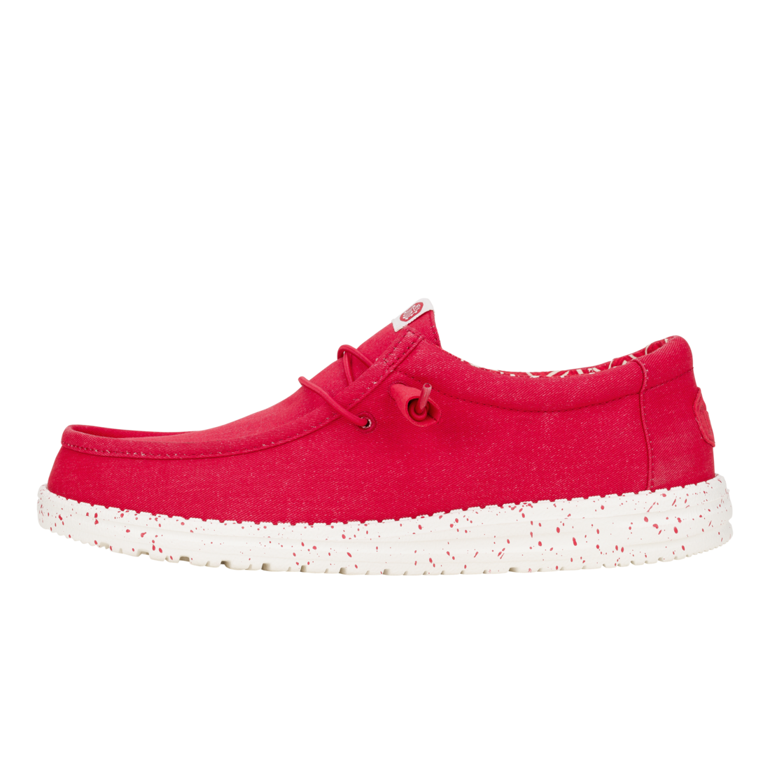 Mens Wally Stretch Canvas Savy Red