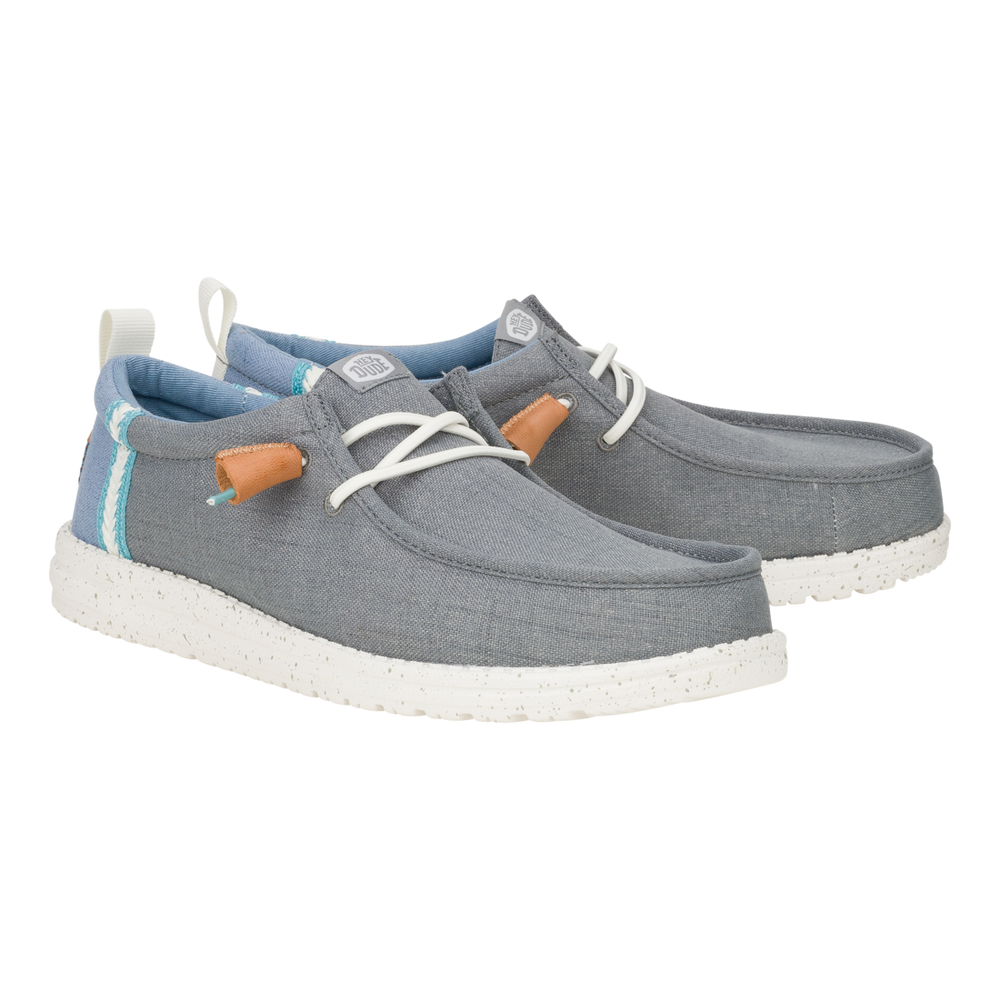 Men's Wally Summer Linen Monument Grey/Faded Denim