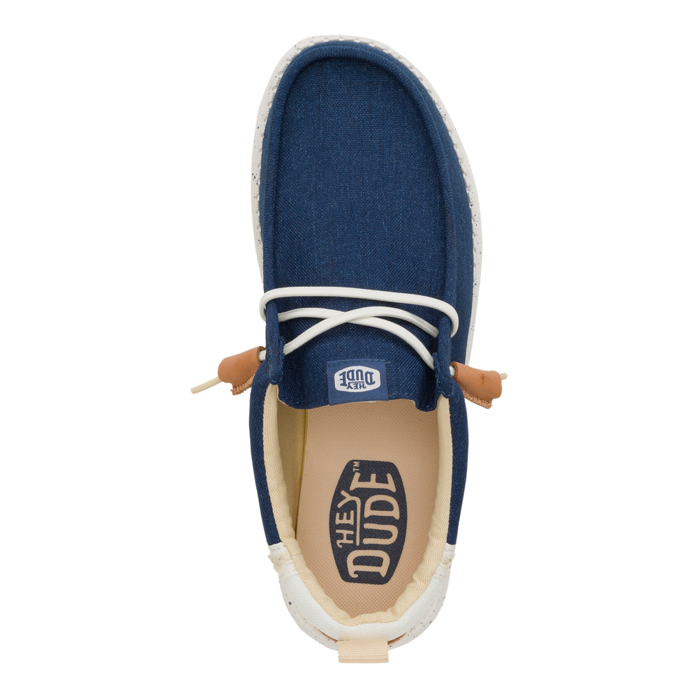 Men's Wally Summer Linen Sargasso Blue/White