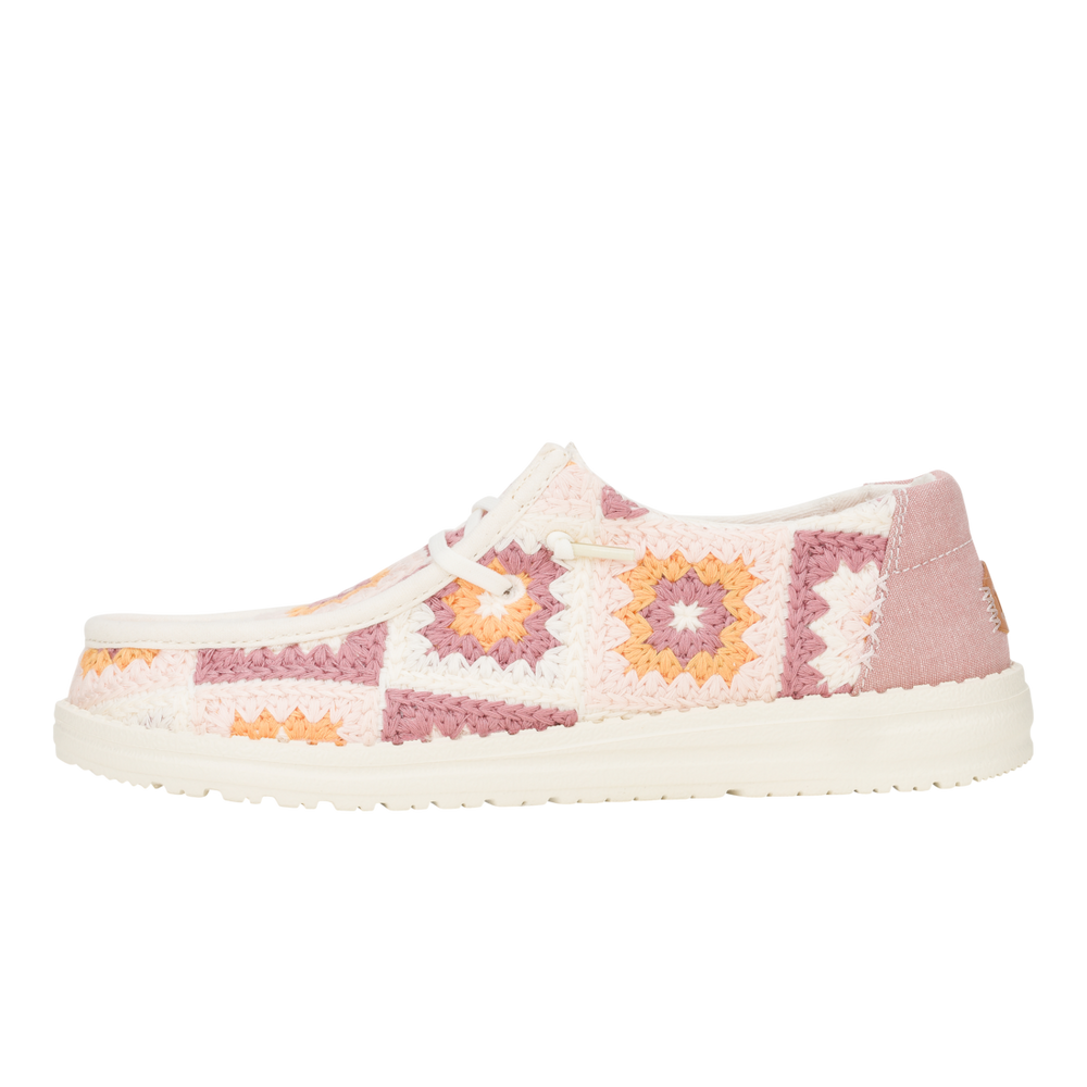 Women's Wendy Cottage Crochet Petal Pink/Multi