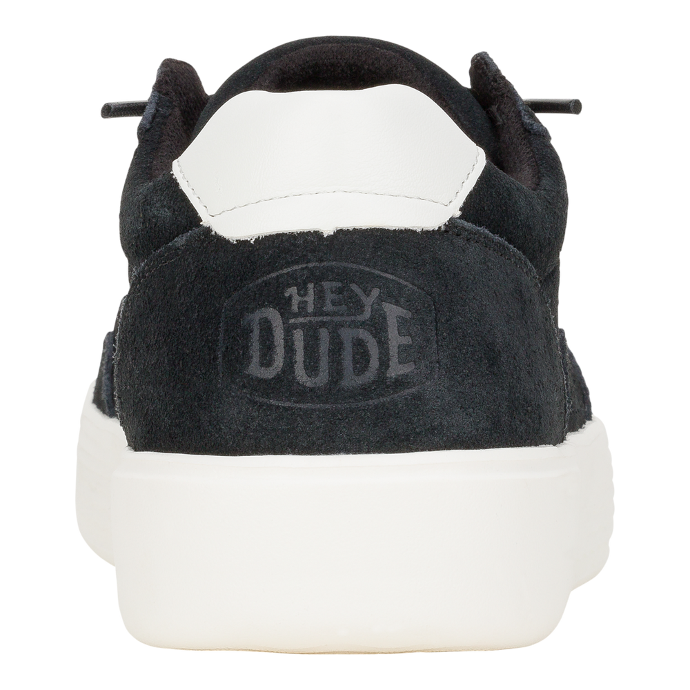 Men's Hudson M Suede Vintage  Black White