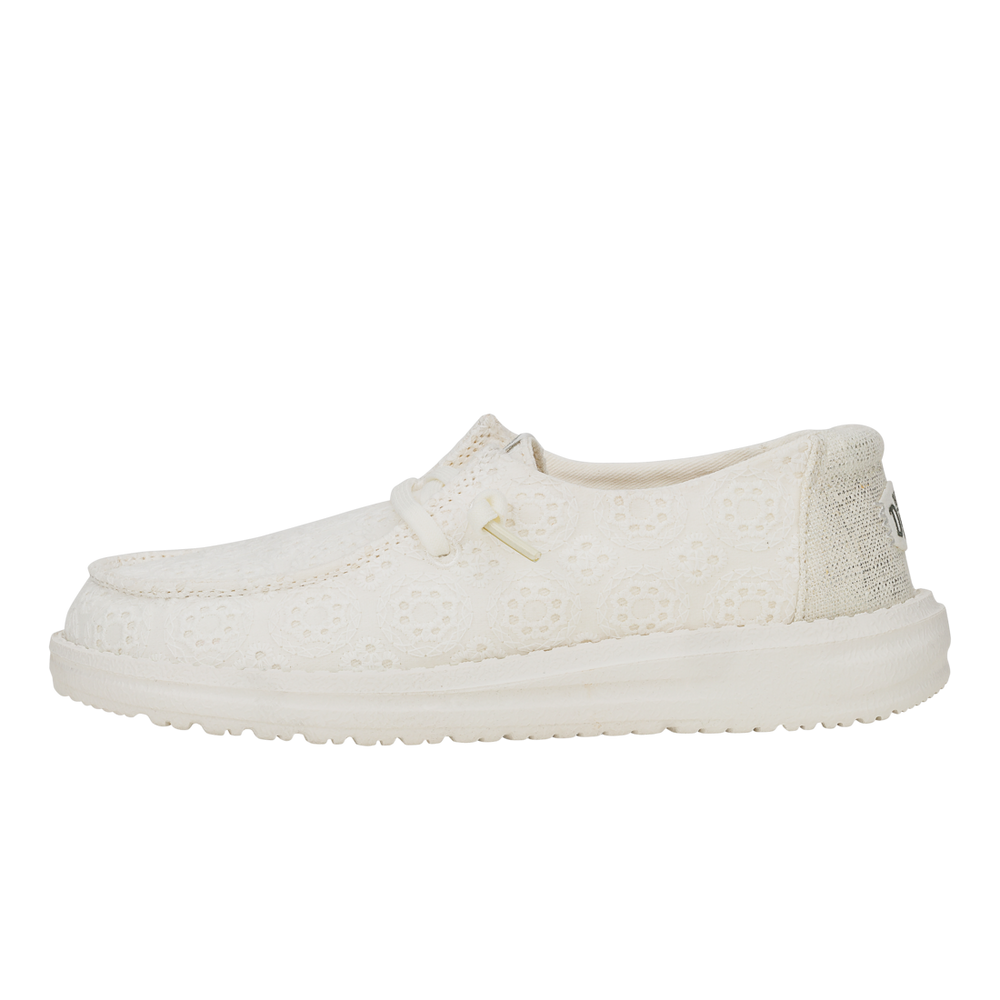 Girls Wendy Y Eyelet White