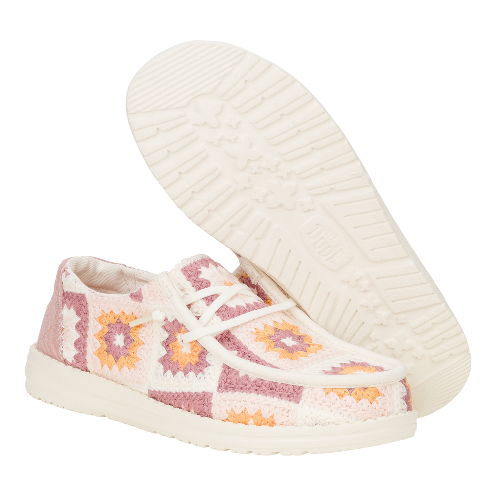 Women's Wendy Cottage Crochet Petal Pink/Multi
