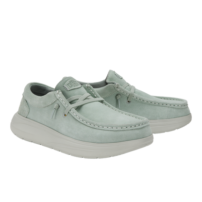 Mens Wally Comf Suede Sea Foam