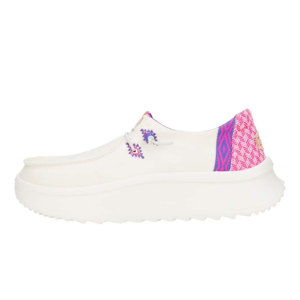 Women's Wendy Peak Chambray Woven White Pink