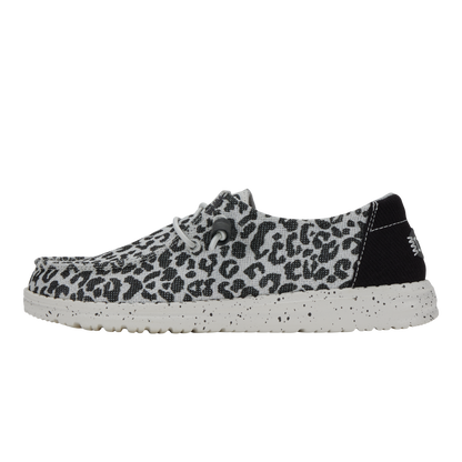 Womens Wendy Leopard Black Grey