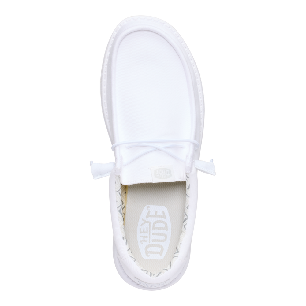Men's Wally Stretch Canvas White/White