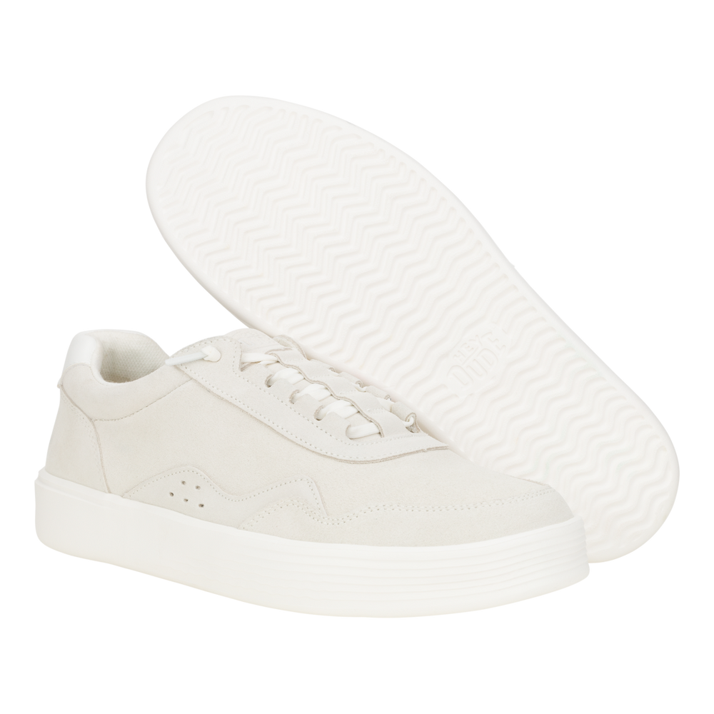 Men's Hudson M Suede Vintage  White