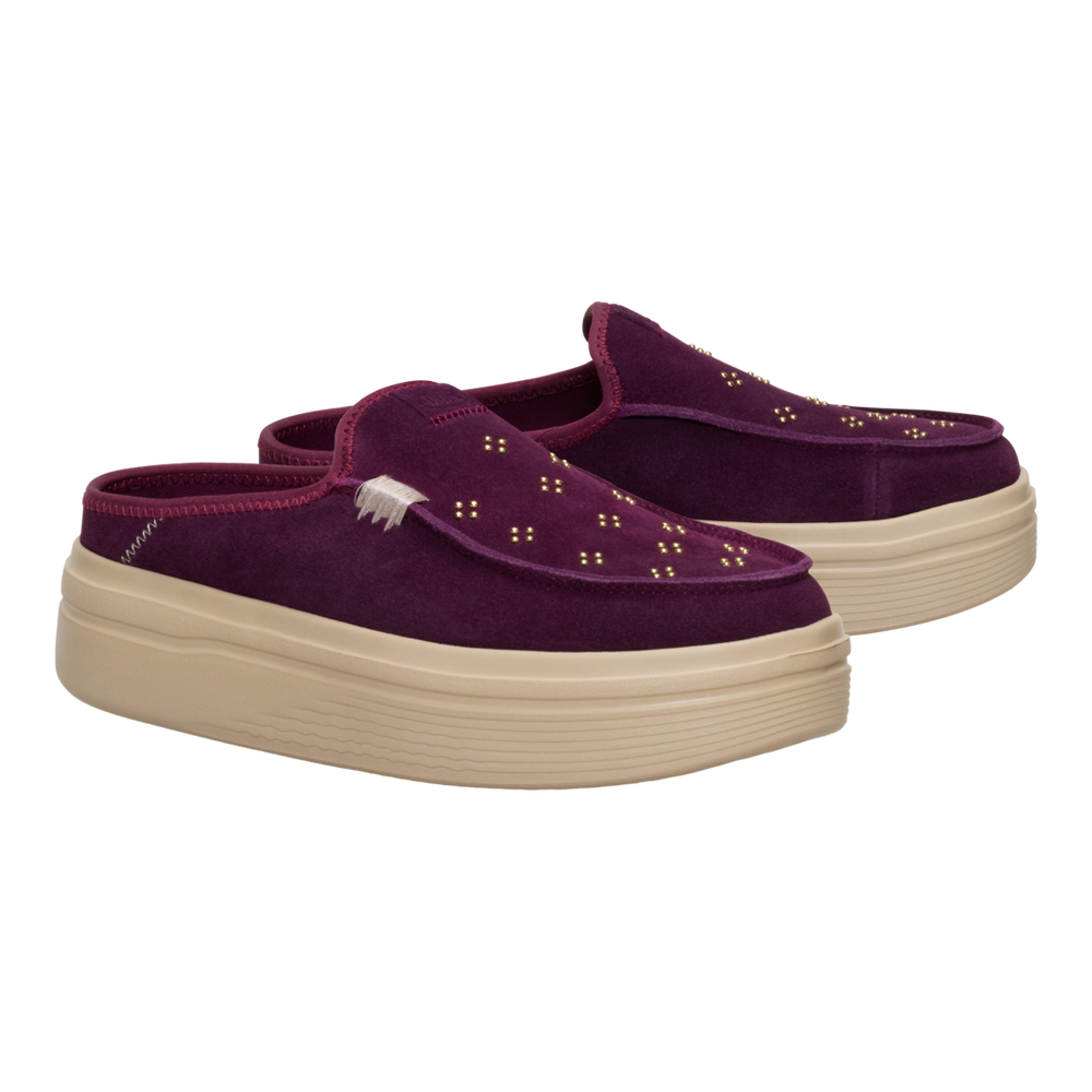 Women's Austin Lift Suede Stud Fig Purple