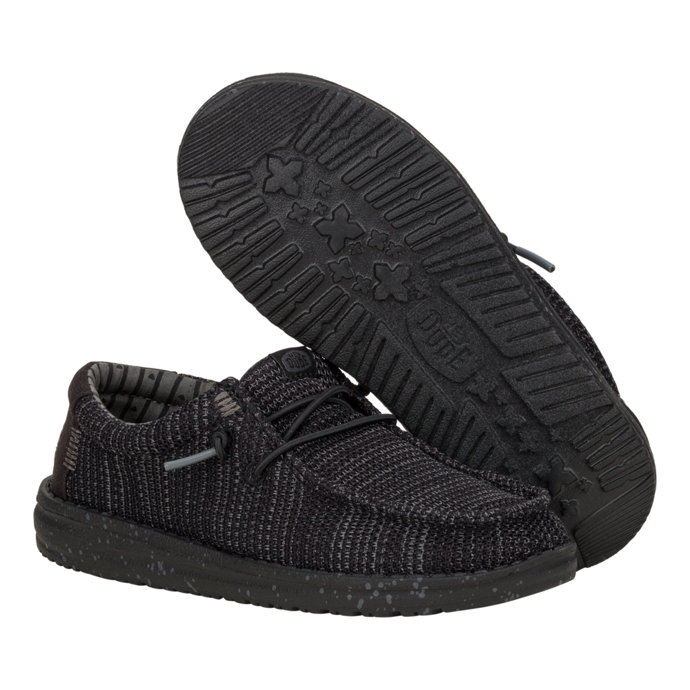 Boys Wally Y Stretch Black/Black