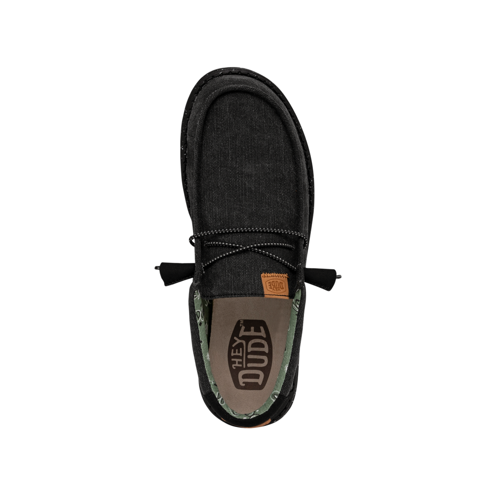 Men's Wally Washed Canvas Black/Black
