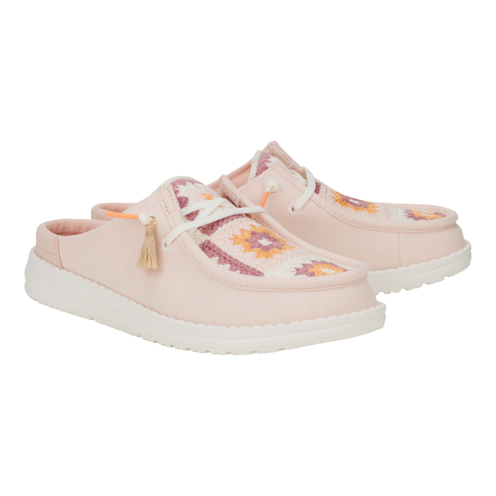 Women's Wendy Slip Cottage Crochet Pale Pink/Multi