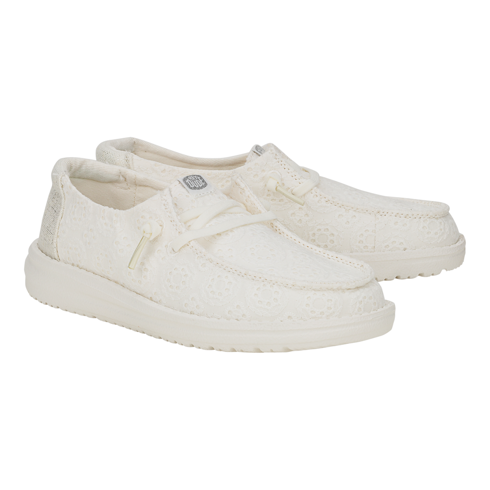 Girls Wendy Y Eyelet White