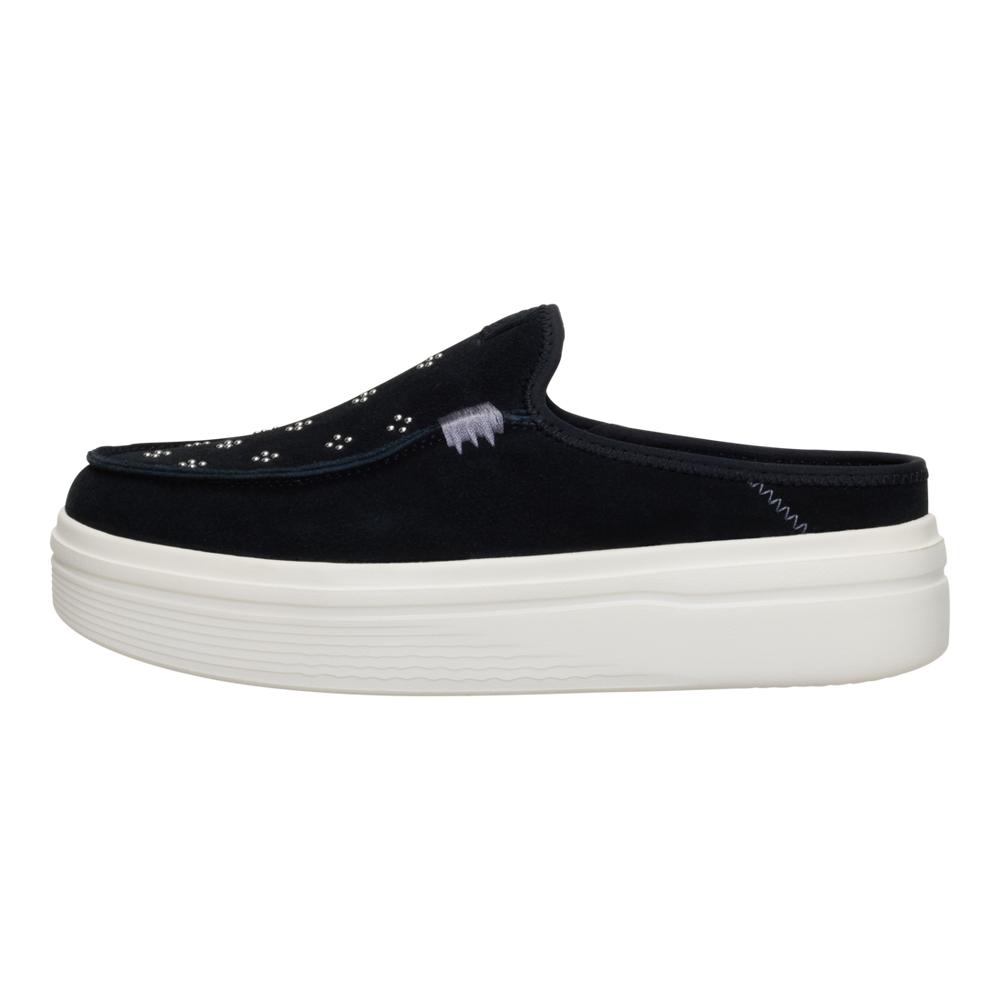 Women's Austin Lift Suede Stud Black