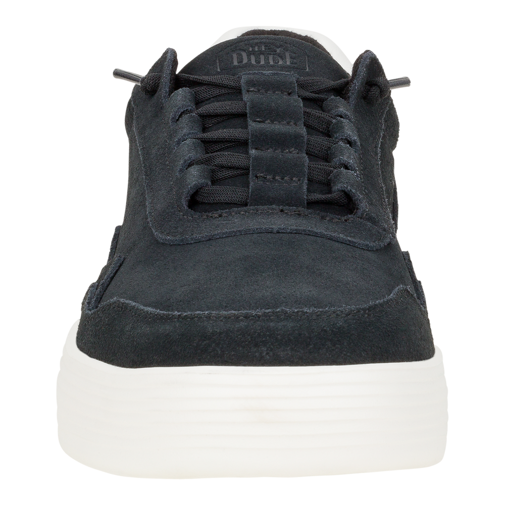 Men's Hudson M Suede Vintage  Black White