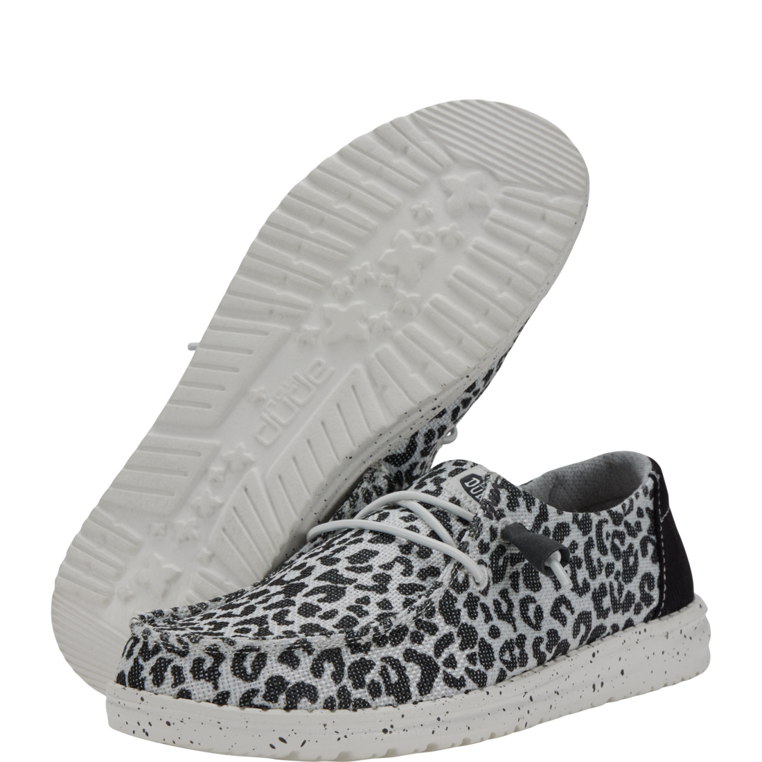 Womens Wendy Leopard Black Grey