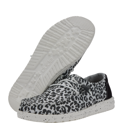 Womens Wendy Leopard Black Grey