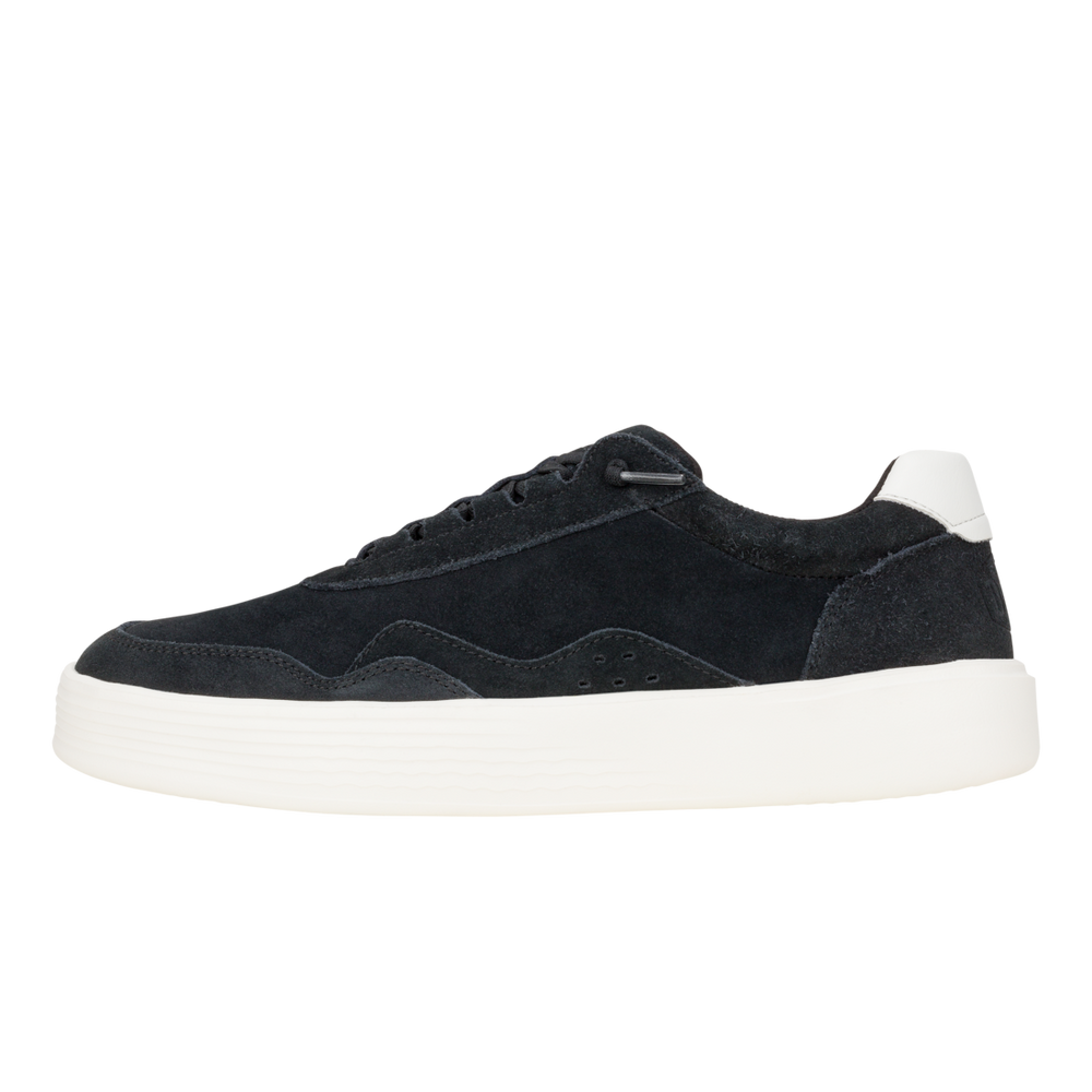 Men's Hudson M Suede Vintage  Black White