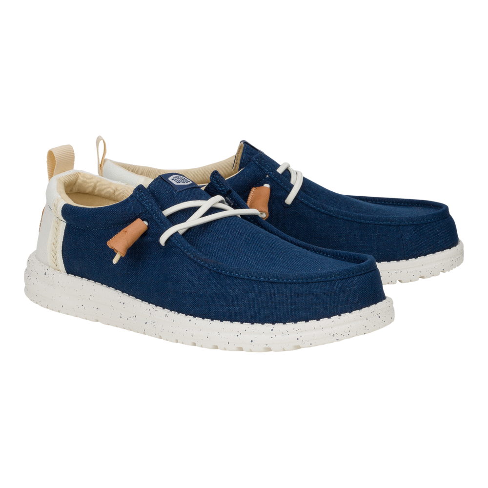 Men's Wally Summer Linen Sargasso Blue/White