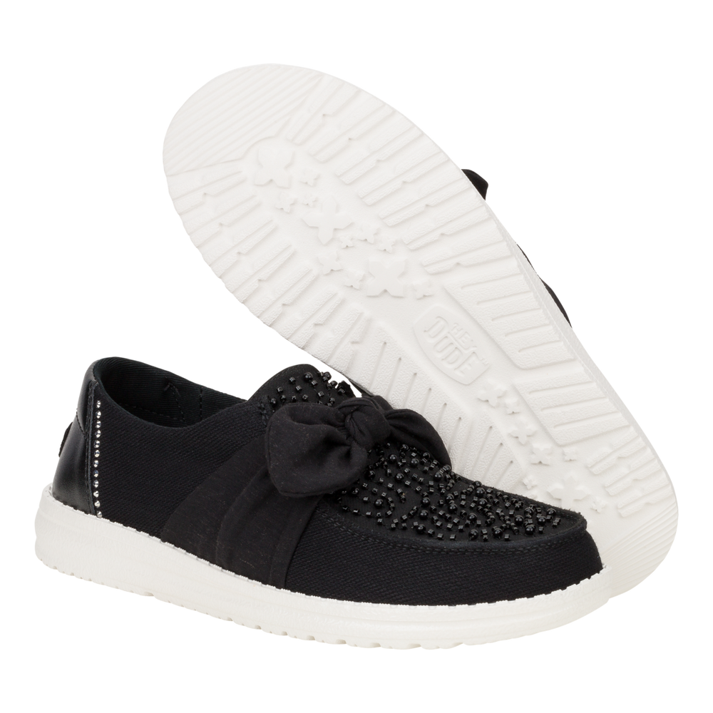 Women's Wendy Bow Embellishment Black