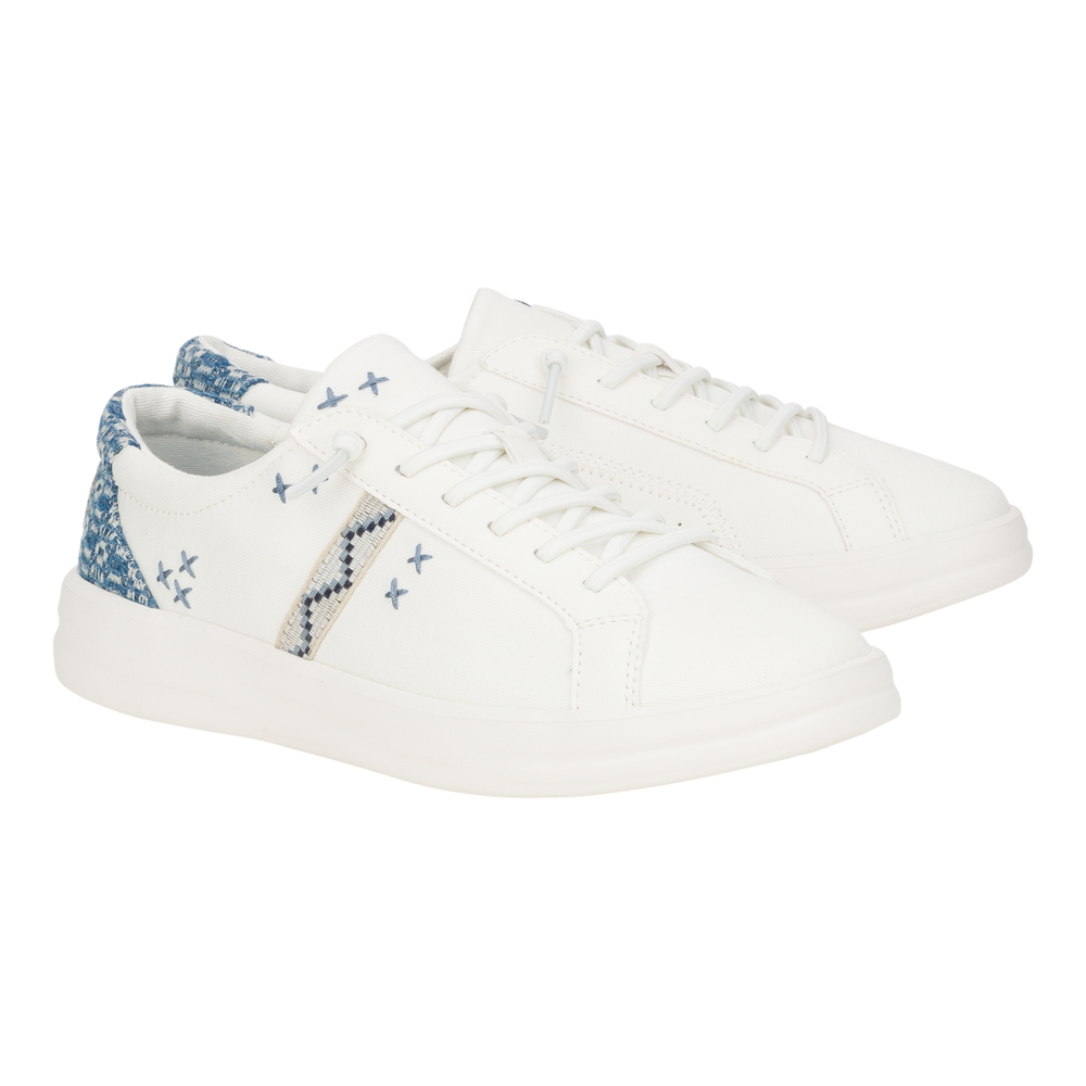 Karina Crafted Boho White Blue