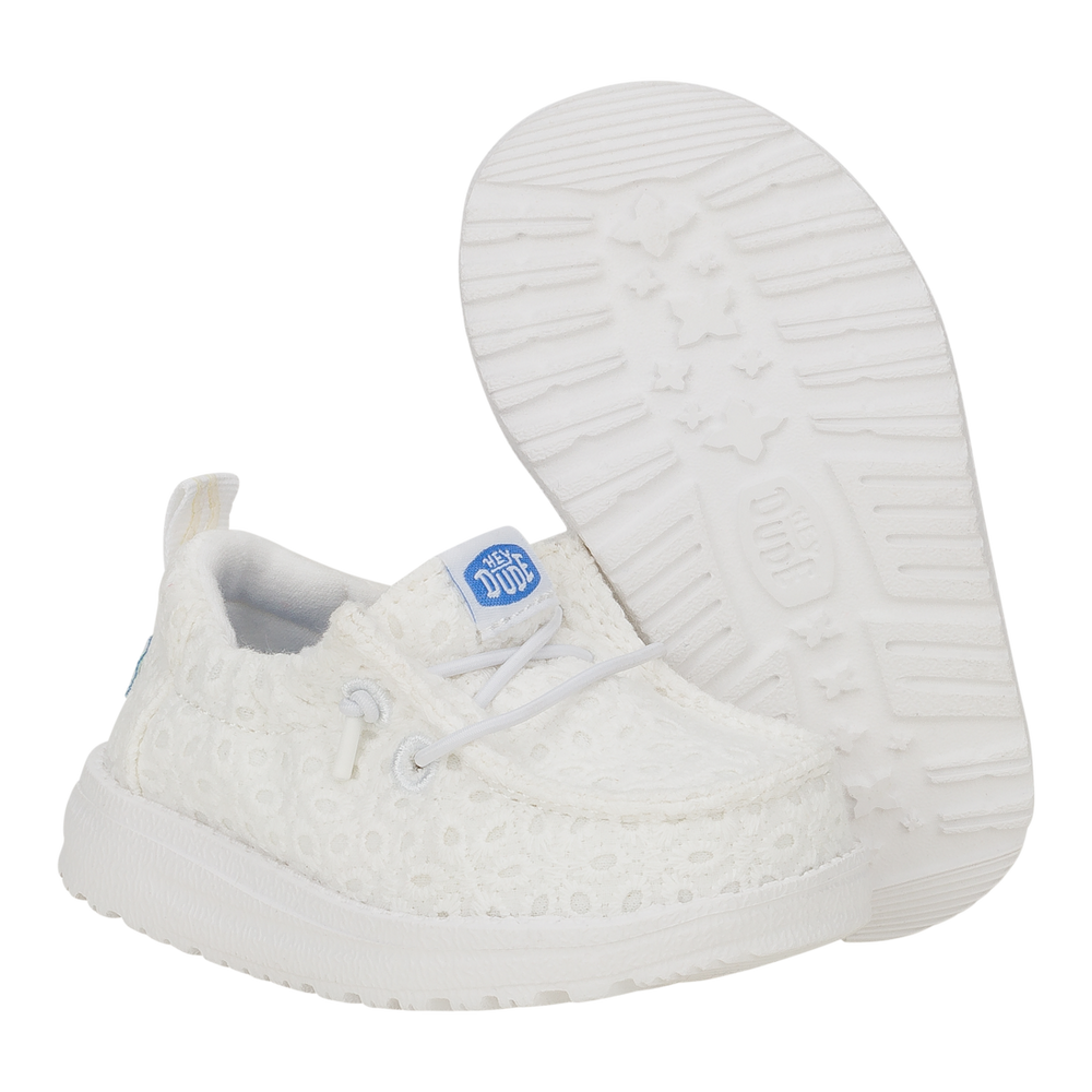 Infants Lildudes Slip On Prints  White