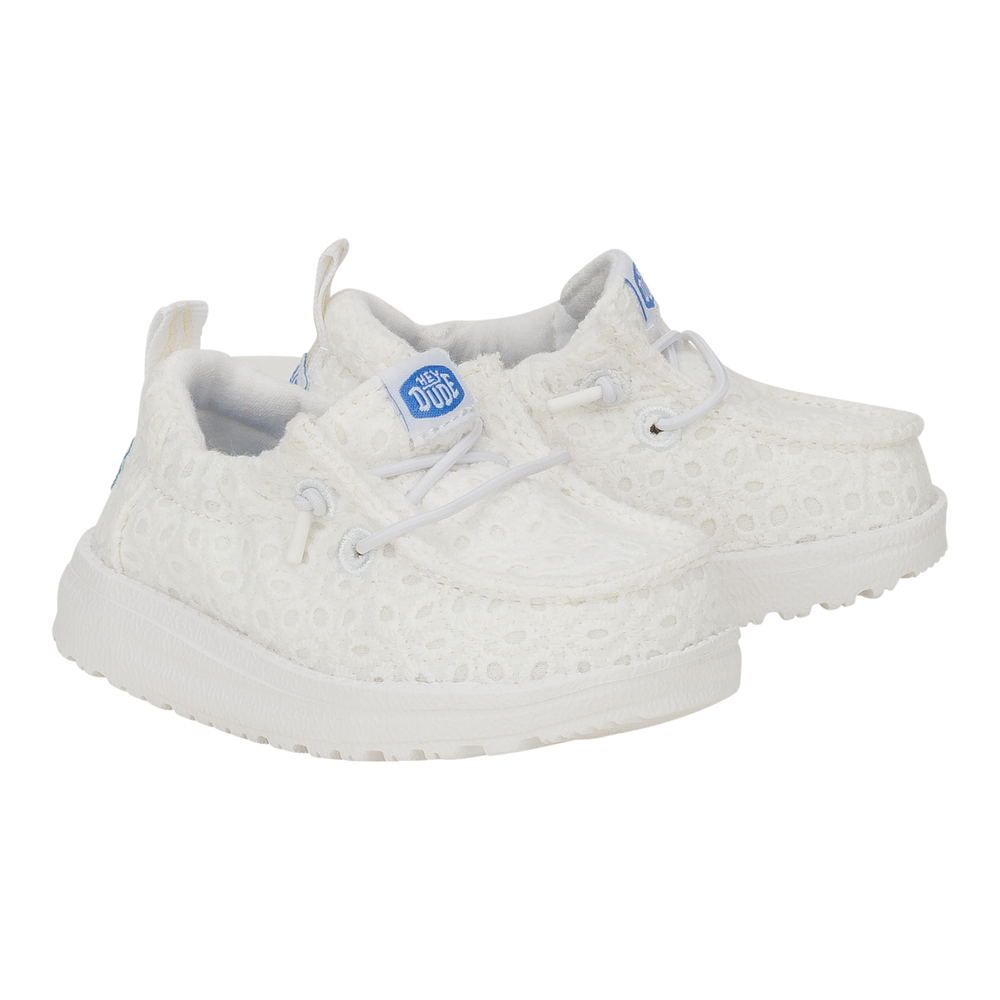 Infants Lildudes Slip On Prints  White