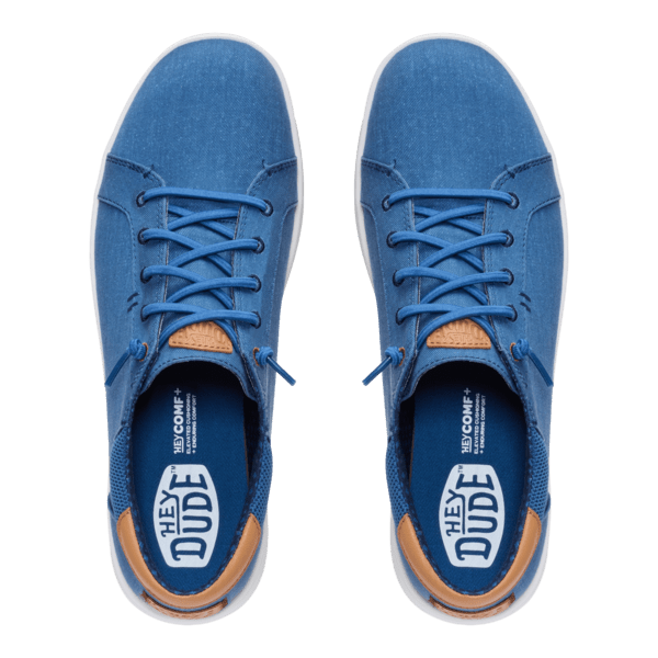 Paul Pro Stretch Canvas - Ensign Blue/Navy Blazer - Hey Dude South Africa